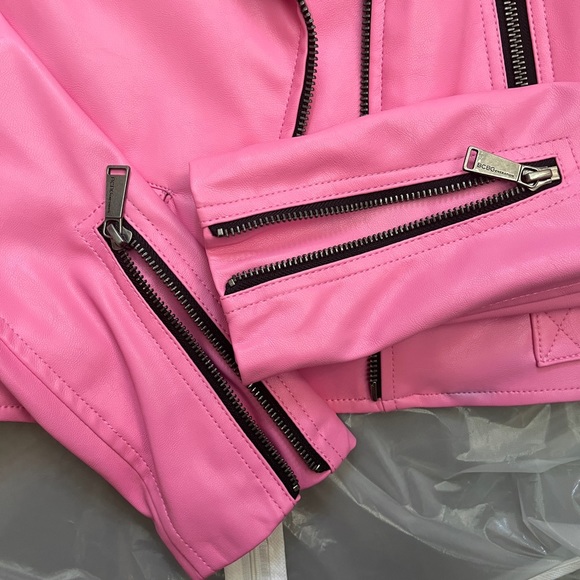 BCBGeneration Cropped Faux Leather Moto Jacket size xs - Picture 6 of 9